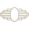 Ekena Millwork Elizabeth Wood Fretwork Pierced Medallion, 34"W x 17"H x 9 3/8"IW x 16 1/8"IH x 3/8"T, Hickory CMWP34X17X0375EBHI - alternate 1
